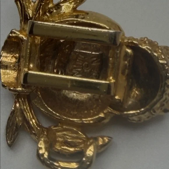 Sculptural Mimi Di N 1975 Princess Niscemi Owl Belt Buckle  display picture 1